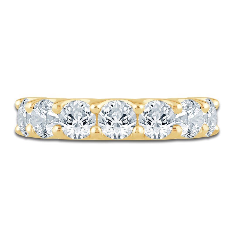 Main Image 3 of Lab-Grown Diamond Anniversary Ring 3 ct tw 14K Yellow Gold