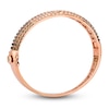 Thumbnail Image 2 of Le Vian Chocolate Ombré Diamond Swirl Bangle Bracelet 3 ct tw 14K Strawberry Gold