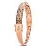 Thumbnail Image 3 of Le Vian Chocolate Ombré Diamond Swirl Bangle Bracelet 3 ct tw 14K Strawberry Gold