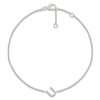 Thumbnail Image 1 of Diamond Initial U Bracelet 1/15 ct tw 10K White Gold 7.5"