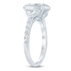 Thumbnail Image 2 of Oval-Cut & Half Moon-Shaped Lab-Grown Diamond Engagement Ring 2-3/4 ct tw 14K White Gold
