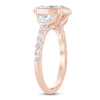 Thumbnail Image 2 of Oval-Cut & Half Moon-Shaped Lab-Grown Diamond Engagement Ring 2-3/4 ct tw 14K Rose Gold