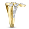 Thumbnail Image 3 of Shy Creation Diamond Multi-Row Cuff Ring 3/8 ct tw 14K Yellow Gold