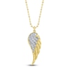 Thumbnail Image 1 of Shy Creation Diamond Angel Wing Necklace 1/5 ct tw 14K Yellow Gold 18"