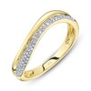 Thumbnail Image 2 of Shy Creation Diamond Pavé Wave Ring 1/8 ct tw 14K Yellow Gold