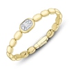 Thumbnail Image 2 of Shy Creation Baguette & Round-Cut Multi-Diamond Pillow Link Bangle Bracelet 1/2 ct tw 14K Yellow Gold