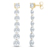 Thumbnail Image 2 of Jared Signature Collection Lab-Grown Diamond Graduated Drop Earrings 3 ct tw 14K Yellow Gold