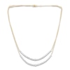 Thumbnail Image 3 of Jared Signature Collection Lab-Grown Diamond Double-Strand Necklace 5 ct tw 14K Yellow Gold 18"