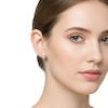 Thumbnail Image 3 of Akoya Cultured Pearl & Diamond Stud Earrings 1/20 ct tw 14K Yellow Gold