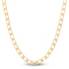 Thumbnail Image 1 of Square Curb Chain Necklace 4mm Solid 14K Yellow Gold 22"