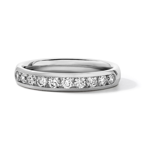 Diamond Anniversary Ring 1/2 ct tw Round 14K White Gold