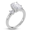 Thumbnail Image 2 of Oval-Cut Lab-Grown Diamond Engagement Ring 2-1/6 ct tw 14K White Gold