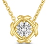 Thumbnail Image 1 of Unspoken Diamond Solitaire Necklace 1/2 ct tw 14K Yellow Gold 18" (I1/I)