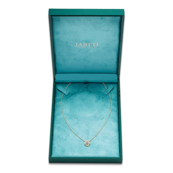 Unspoken Diamond Solitaire Necklace 1/2 ct tw 14K Yellow Gold 18" (I1/I)