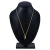 Thumbnail Image 3 of Natural Blue Sapphire & Diamond Accent Necklace 10K Yellow Gold 18"