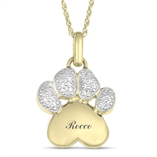 Paw Pendant (1 Line)