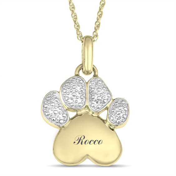Paw Pendant (1 Line)