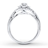 Thumbnail Image 1 of Diamond Engagement Ring 1/2 ct tw Round-cut 14K White Gold