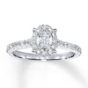 Thumbnail Image 0 of Diamond Engagement Ring 1 ct tw Oval 14K White Gold