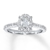 Thumbnail Image 1 of Diamond Engagement Ring 1 ct tw Oval 14K White Gold