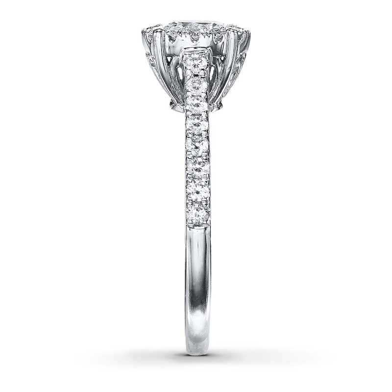 Main Image 2 of Diamond Engagement Ring 1 ct tw Oval 14K White Gold