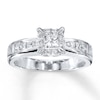 Thumbnail Image 0 of Diamond Engagement Ring 3/4 ct tw Princess-cut 14K White Gold