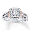 Thumbnail Image 1 of Diamond Engagement Ring 1 ct tw Round-cut 14K Two-Tone Gold