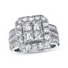 Thumbnail Image 0 of Diamond Bridal Set 3 ct tw Princess-cut 14K White Gold