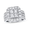 Thumbnail Image 0 of Diamond Bridal Set 3 ct tw Princess-cut 14K White Gold