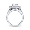 Thumbnail Image 1 of Diamond Bridal Set 3 ct tw Princess-cut 14K White Gold