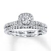 Thumbnail Image 1 of Diamond Bridal Set 1/2 ct tw Round 14K White Gold
