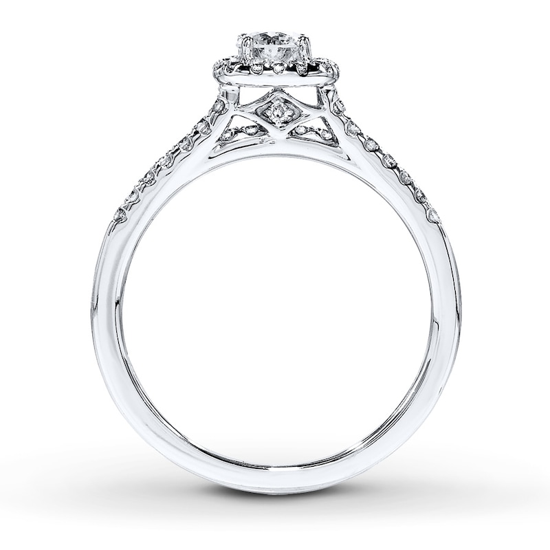 Main Image 2 of Diamond Bridal Set 1/2 ct tw Round 14K White Gold
