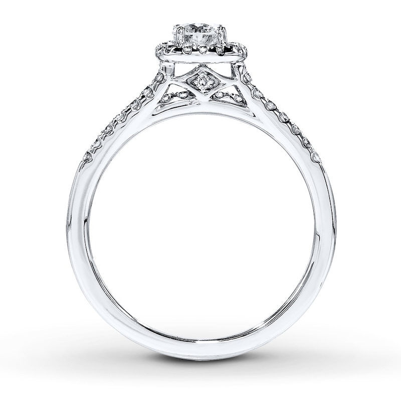 Diamond Bridal Set 1/2 ct tw Round 14K White Gold