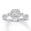 Thumbnail Image 0 of Diamond Engagement Ring 7/8 ct tw Round-cut 14K White Gold