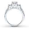 Thumbnail Image 1 of Diamond 3-Stone Ring 1 ct tw Round-cut 14K White Gold