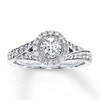 Thumbnail Image 1 of Diamond Engagement Ring 5/8 ct tw Round-cut 14K White Gold