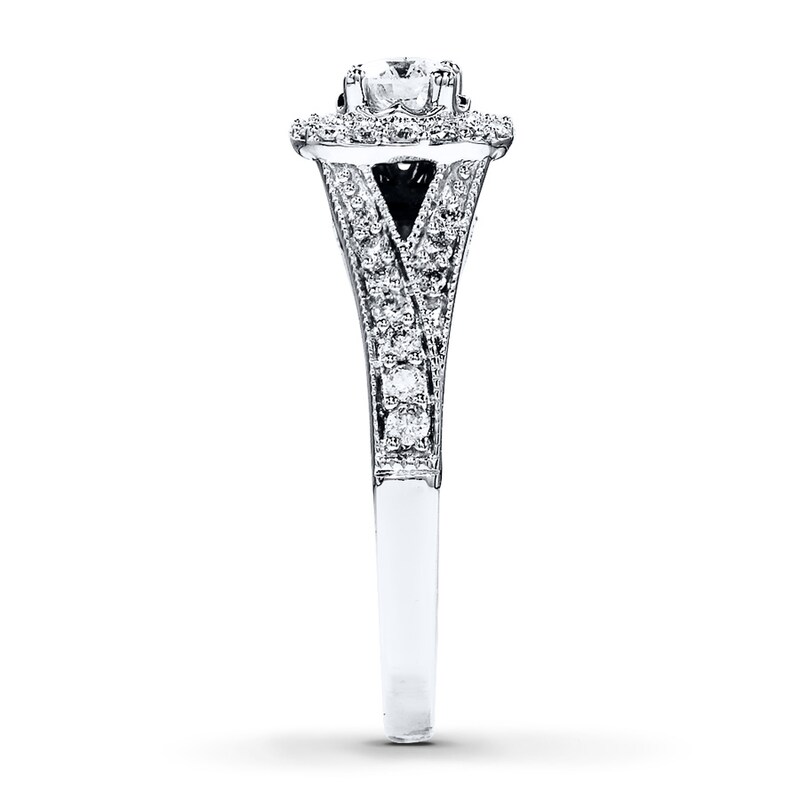 Main Image 3 of Diamond Engagement Ring 5/8 ct tw Round-cut 14K White Gold