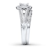 Thumbnail Image 2 of Diamond Bridal Set 3/8 ct tw Princess-cut 14K White Gold