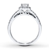 Thumbnail Image 2 of Diamond Bridal Set 7/8 ct tw Princess-cut 14K White Gold