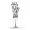 Thumbnail Image 3 of Diamond Bridal Set 7/8 ct tw Princess-cut 14K White Gold