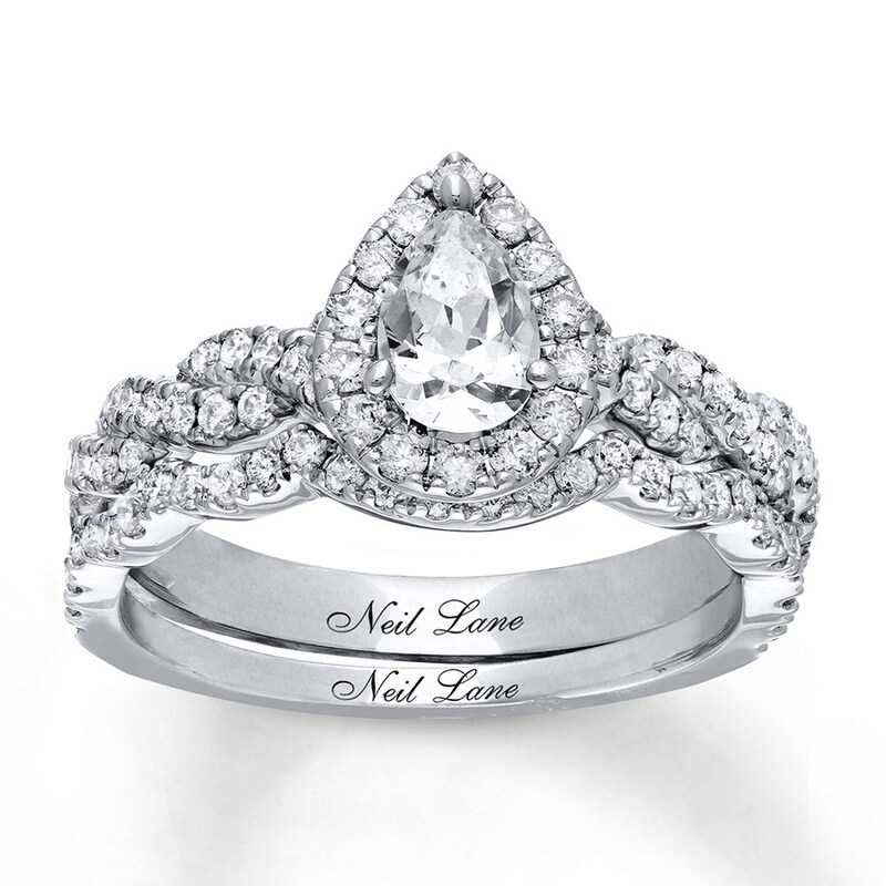 Main Image 1 of Neil Lane Bridal Set 1-1/5 ct tw Diamonds 14K White Gold