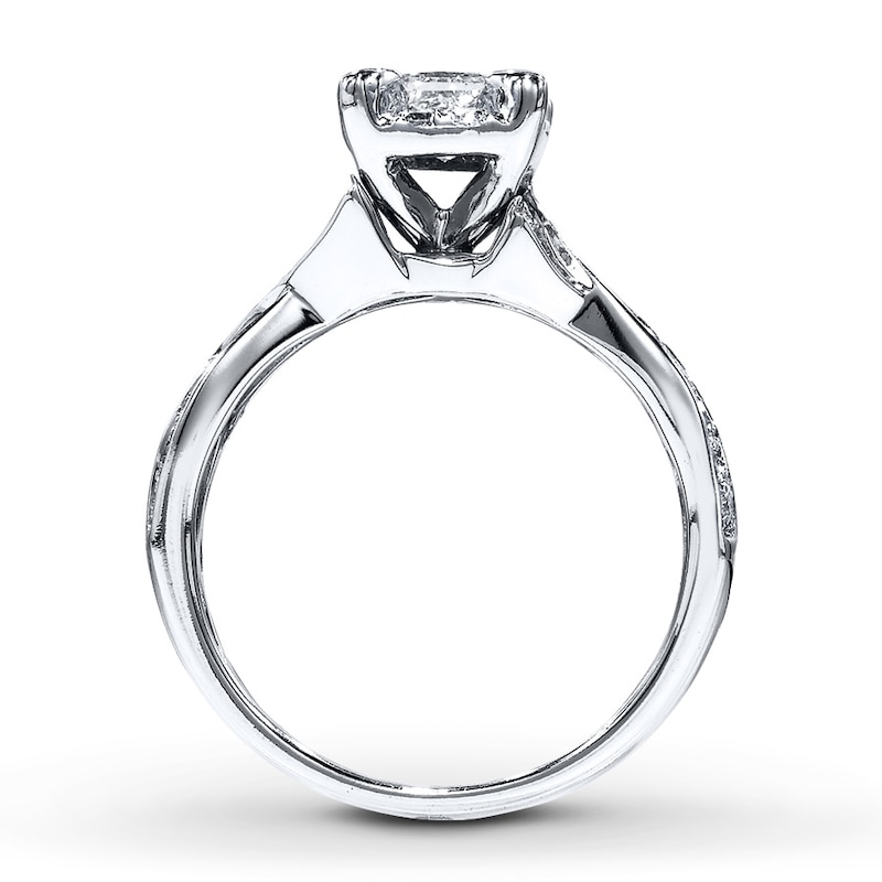 Diamond Engagement Ring 1 ct tw Princess-cut 14K White Gold