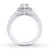 Thumbnail Image 1 of Diamond Bridal Set 1-3/8 ct tw Round-cut 14K White Gold