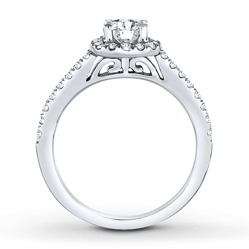 Diamond Bridal Set 1-3/8 ct tw Round-cut 14K White Gold