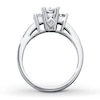 Thumbnail Image 1 of Three-Stone Diamond Ring 1 ct tw Princess-cut 14K White Gold