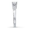 Thumbnail Image 2 of Three-Stone Diamond Ring 1 ct tw Princess-cut 14K White Gold