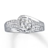 Thumbnail Image 0 of Diamond Engagement Ring 5/8 ct tw Round-cut 14K White Gold