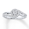Thumbnail Image 0 of Diamond Engagement Ring 1/3 ct tw Round-cut 14K White Gold