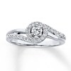 Thumbnail Image 0 of Diamond Engagement Ring 1/3 ct tw Round-cut 14K White Gold