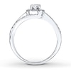 Thumbnail Image 1 of Diamond Engagement Ring 1/3 ct tw Round-cut 14K White Gold